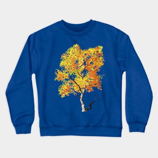 Birch Tree Crewneck Sweatshirt by Zergol